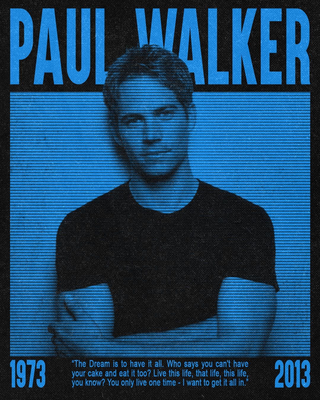 paul walker poster