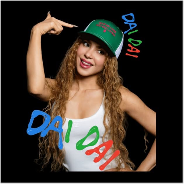 Shakira World Tour Concert Merch Poster