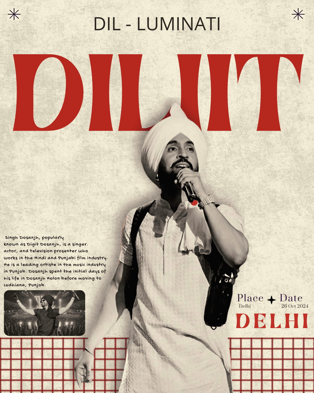 Diljit Dosanjh  Poster Design