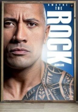Dwayne Johnson Pro Wrestler The Rock Glossy Poster •#Ad•
