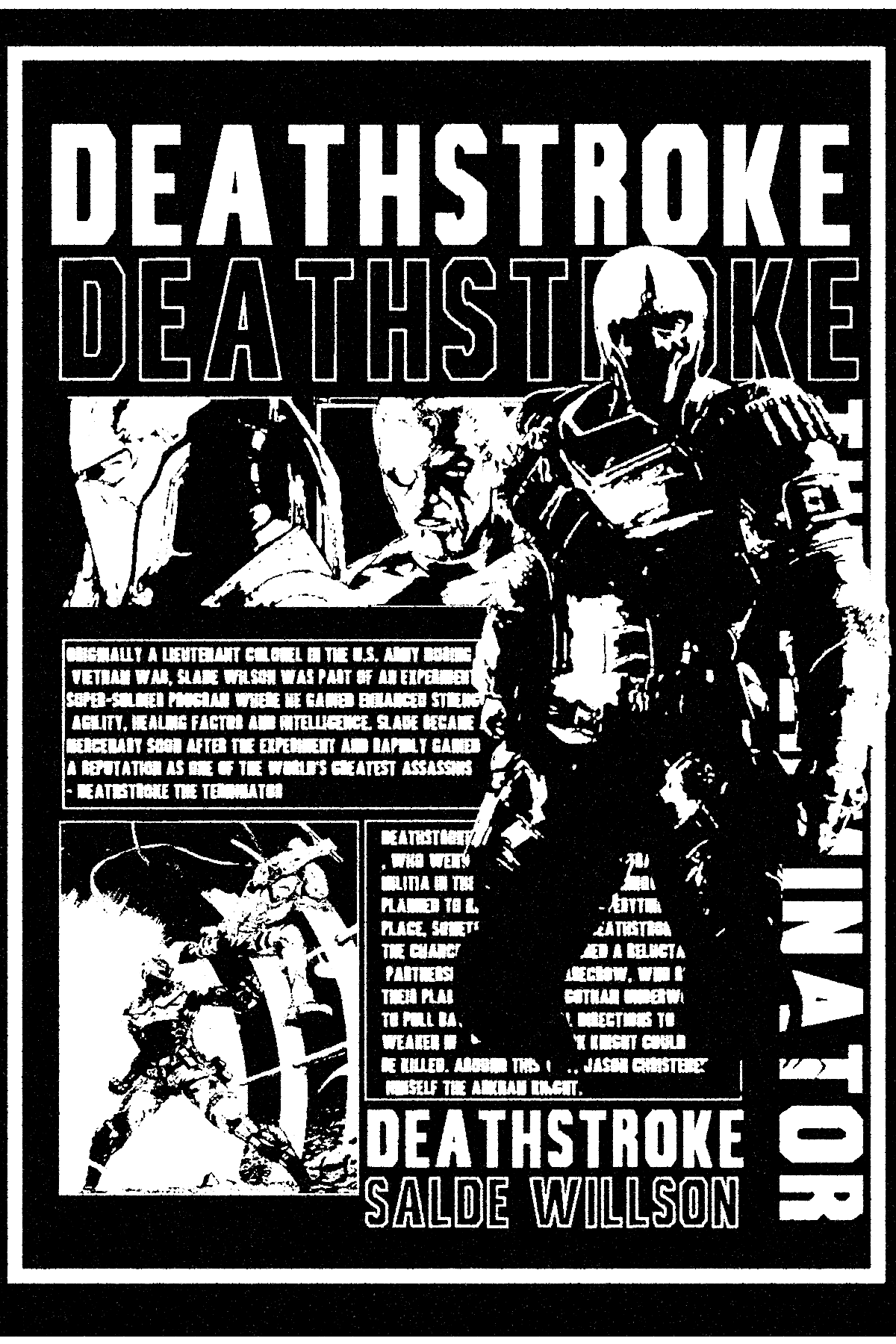 Batman Arkham "Deathstroke" Brutal Poster