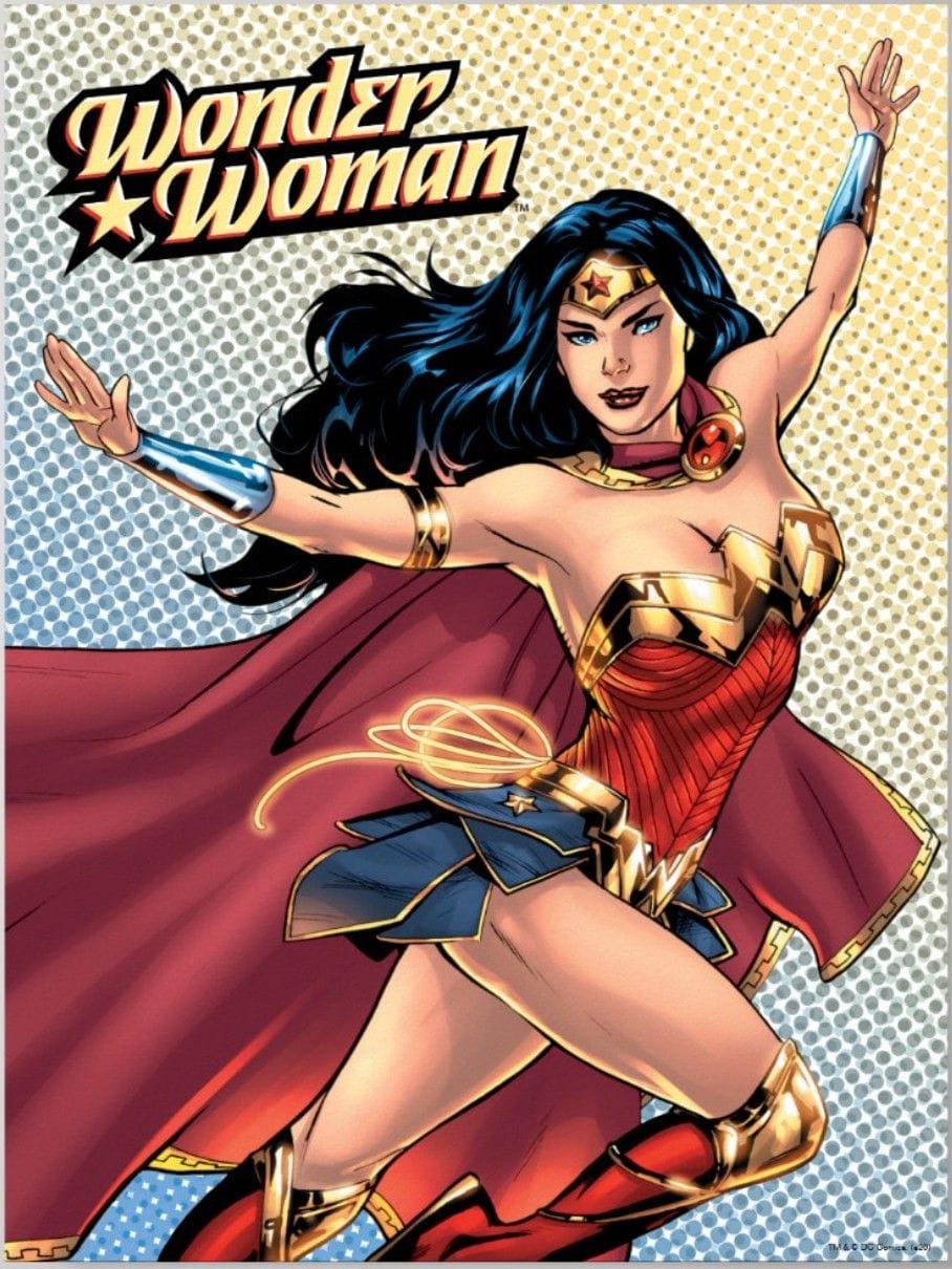 Wonder Woman Wearing Cape Poster