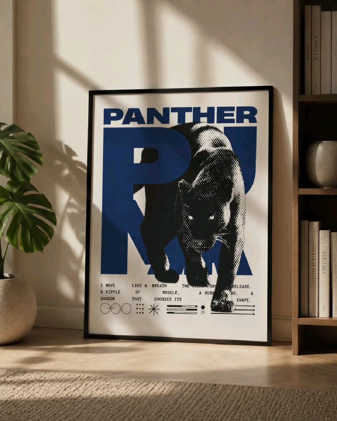 Black Panther Minimalist Poster (Digital Download)