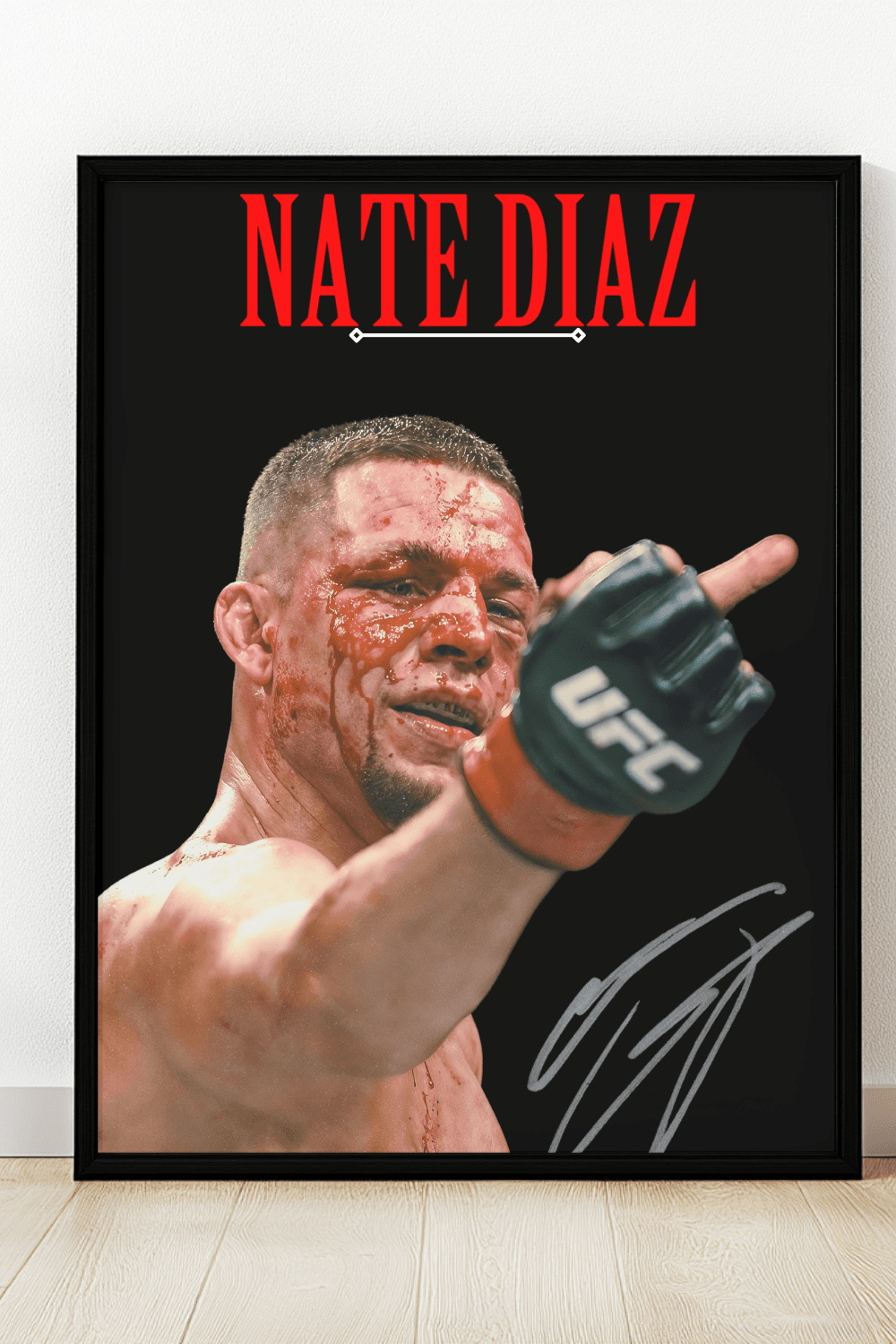 Nate Diaz Scarface Artwork: Perfect for Your Home Gym Motivation
