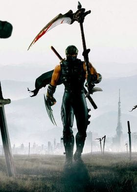 Metal Poster Ninja Gaiden