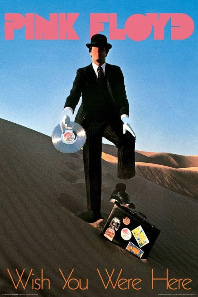 Pink Floyd - Wish You Were Here Record Man Poster 24x36 inches - Walmart.com