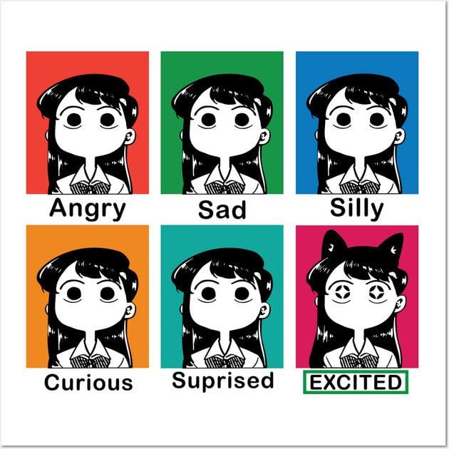 Komi-San Mood Poster