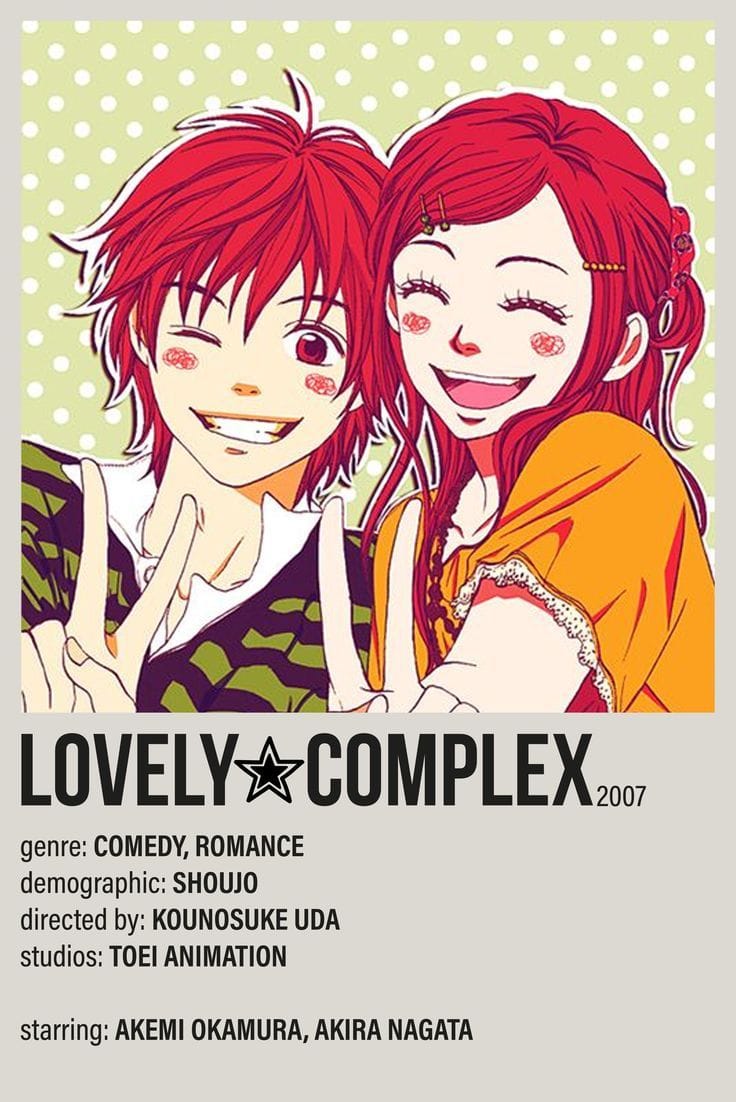 LOVELY COMPLEX Anime Minimalist Poster