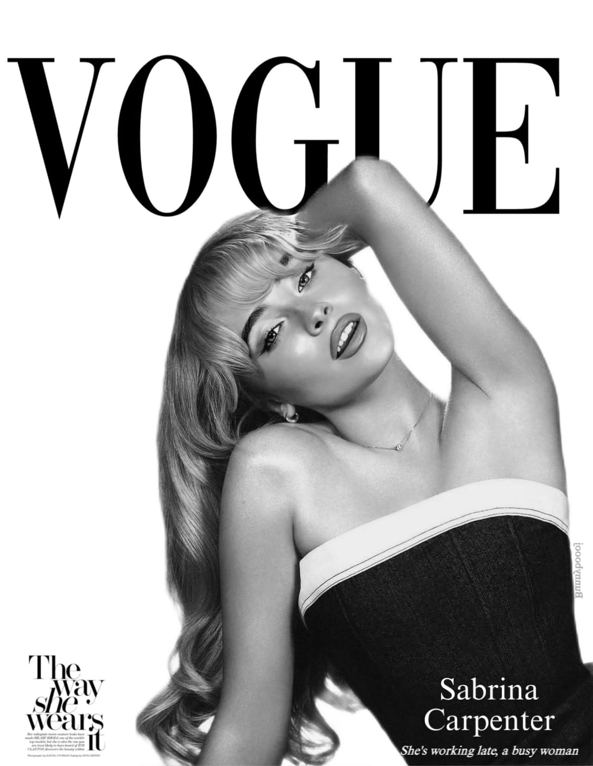 Sabrina Carpenter Vogue poster