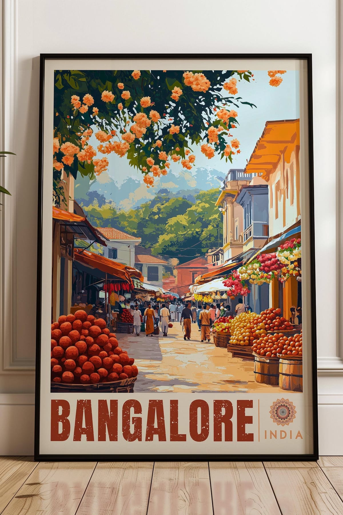 Vibrant India Travel Poster for Wall Art & Décor