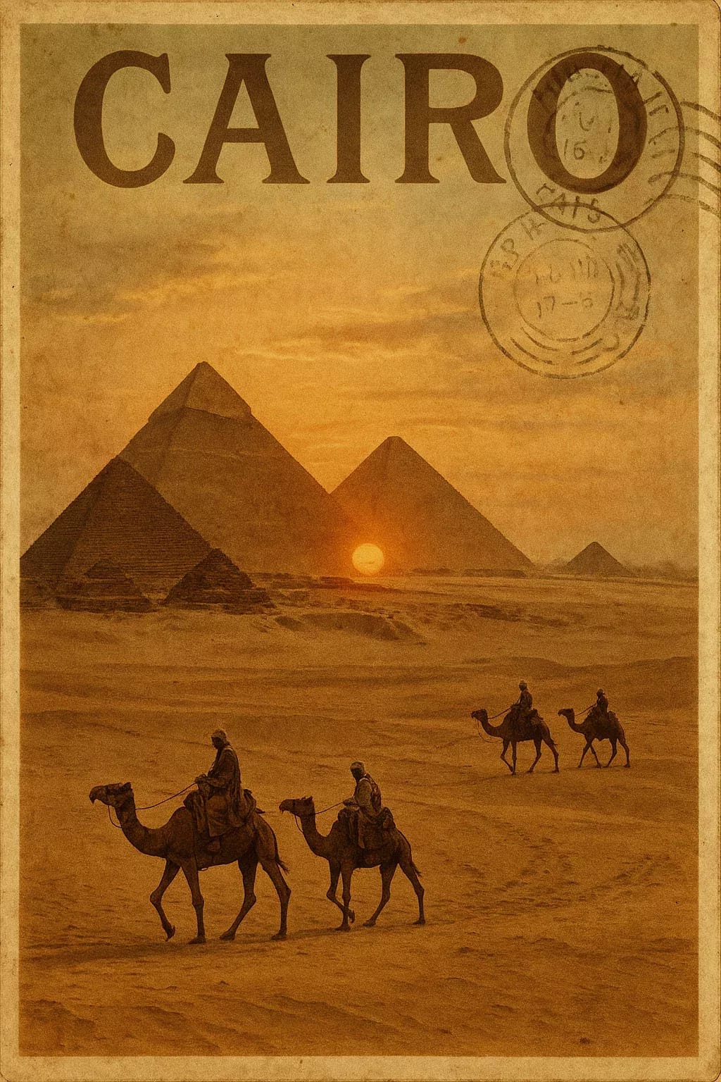 Vintage Cairo postcard