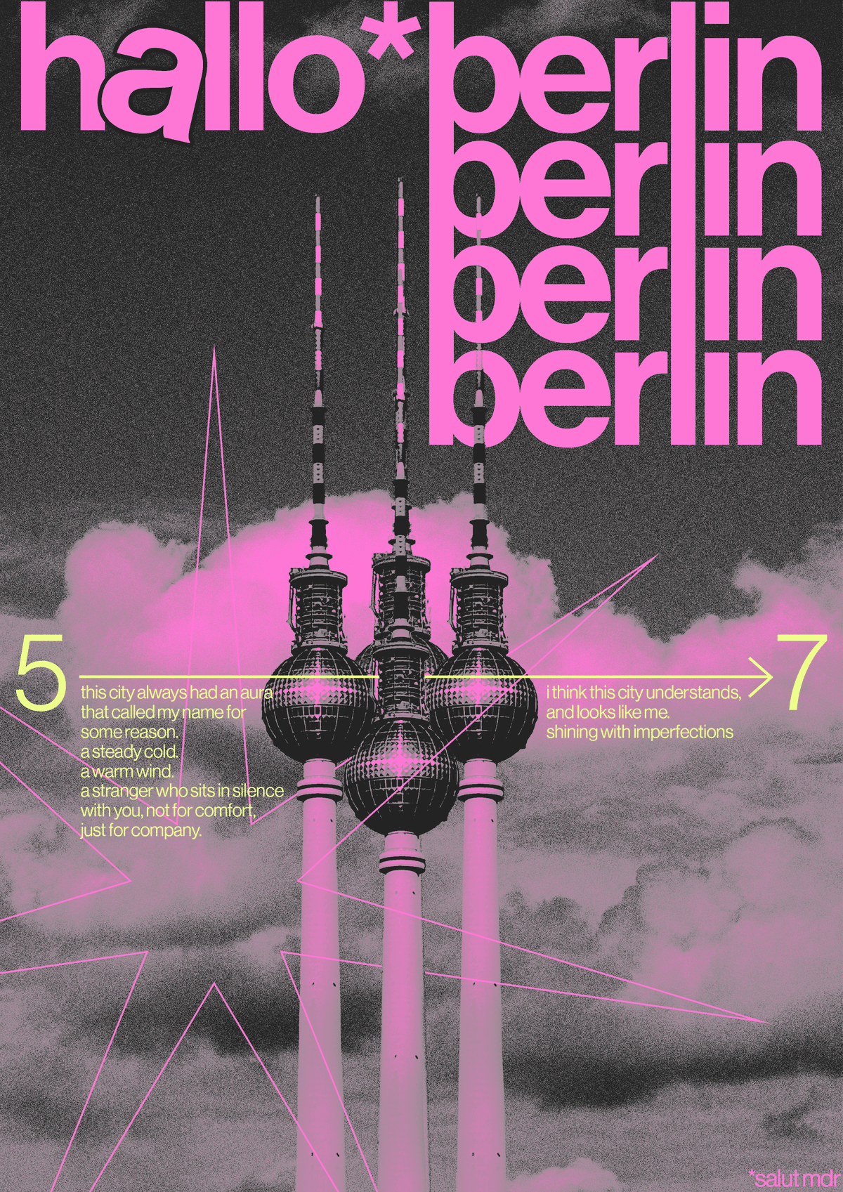 Berlin Poster Design by @lightlymelting