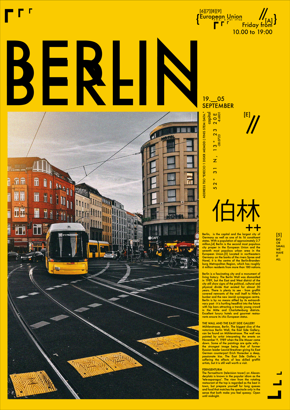 Berlin City Poster by Nospoon Design | Creative Market