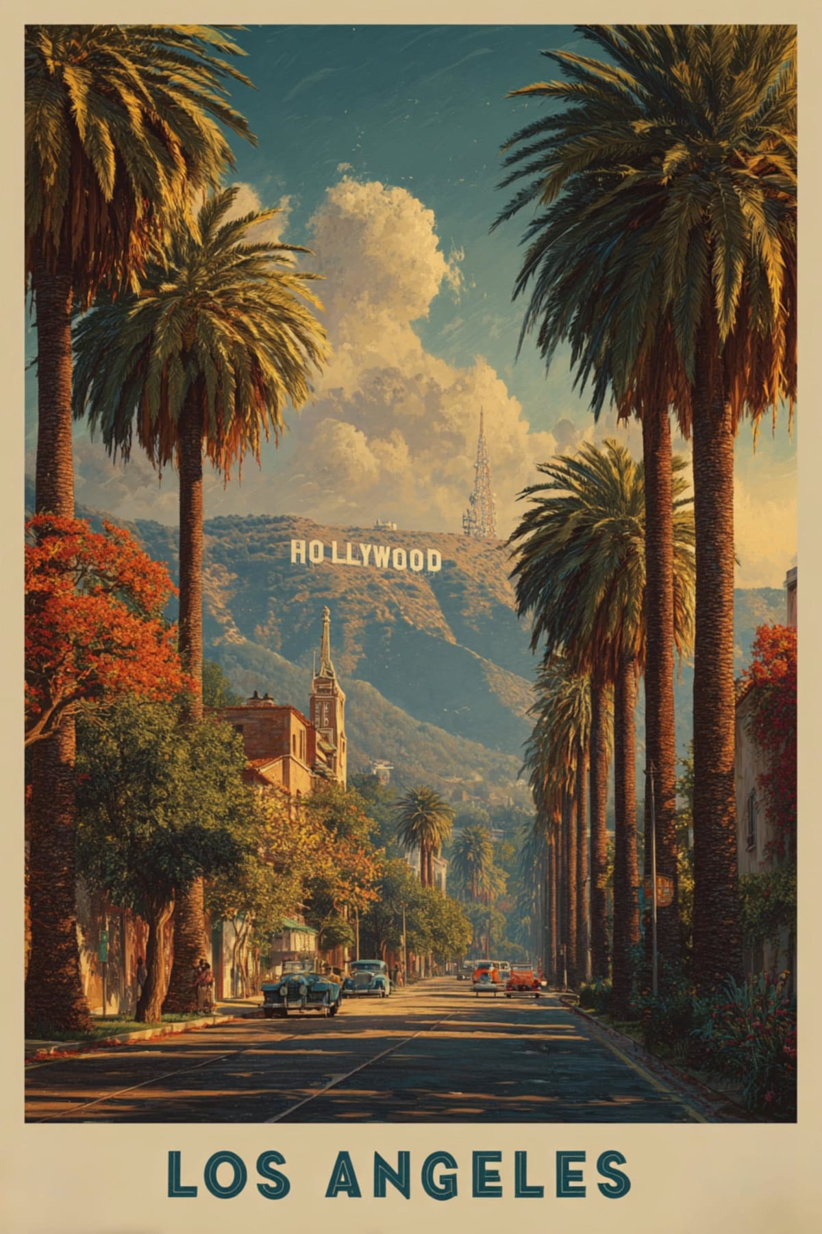 Los Angeles, California | Vintage Travel Poster