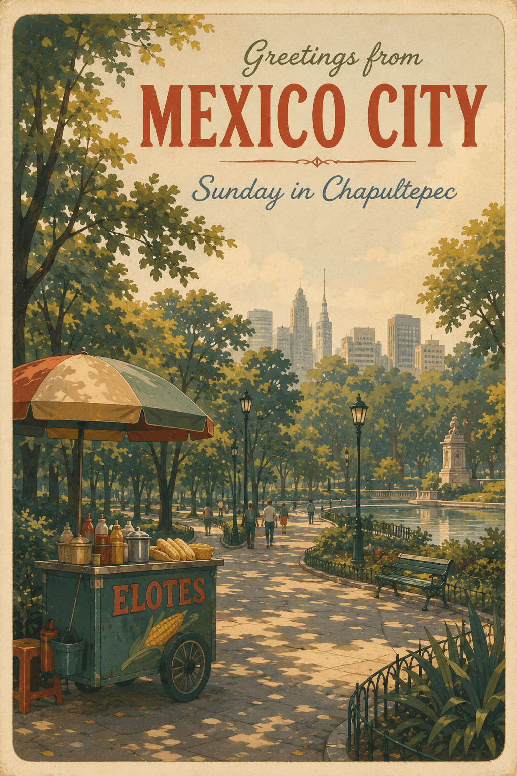 Mexico City Travel Postcard | Chapultepec City Mood