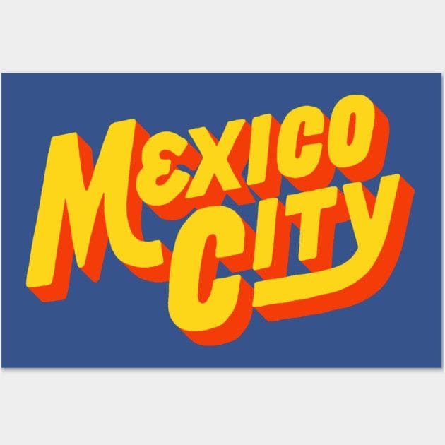 Vintage Mexico City Poster