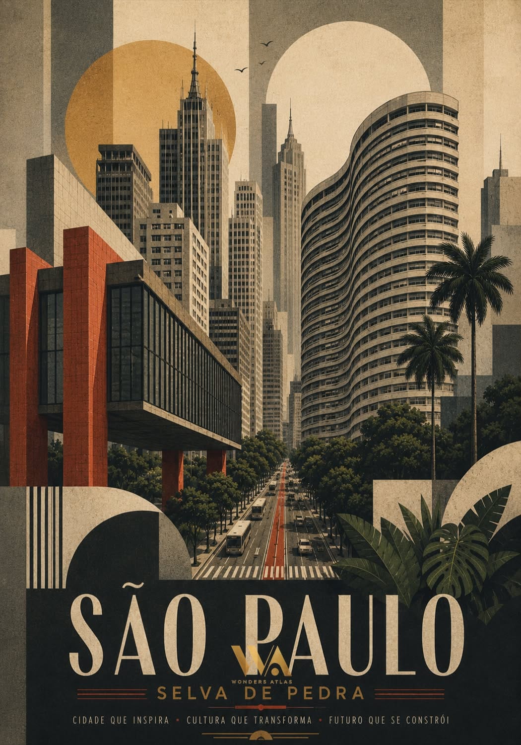 São Paulo Travel Poster | Wonders Atlas