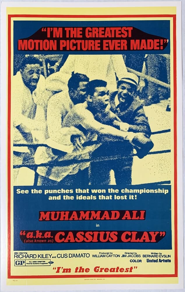 Muhammad Ali "a.k.a. Cassius Clay" Benton Window Card