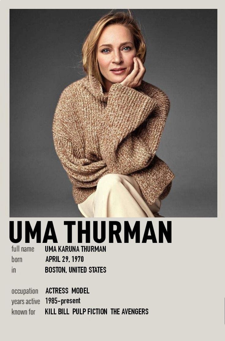 uma thurman poster