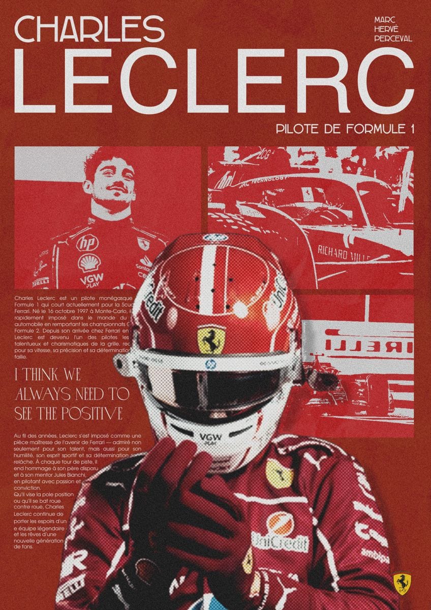 Charles Leclerc poster