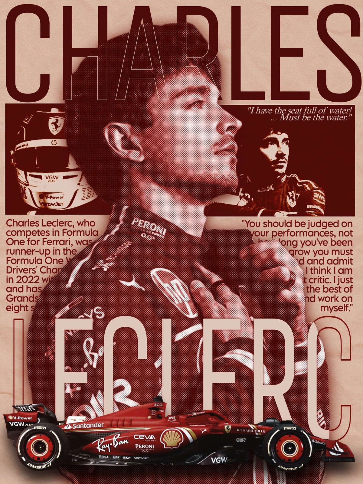 Charles Leclerc Poster
