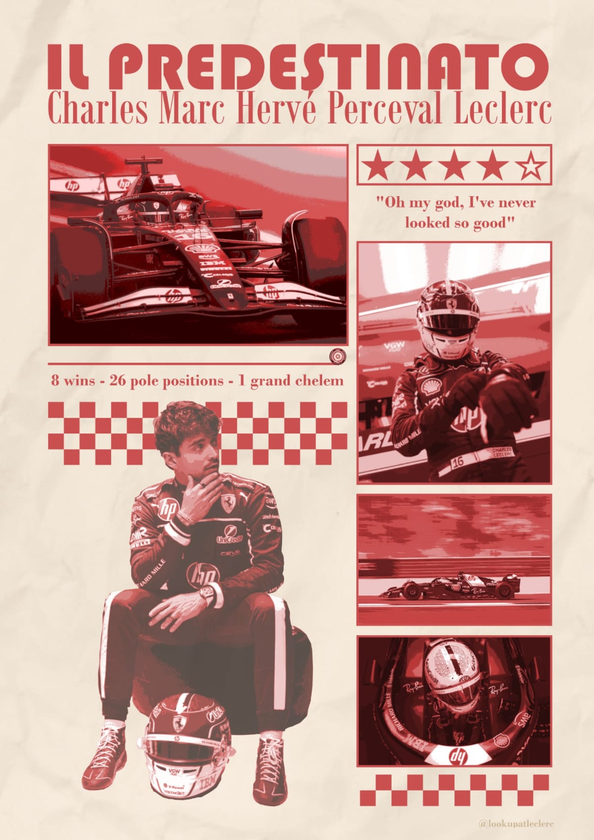 charles leclerc 2025 poster