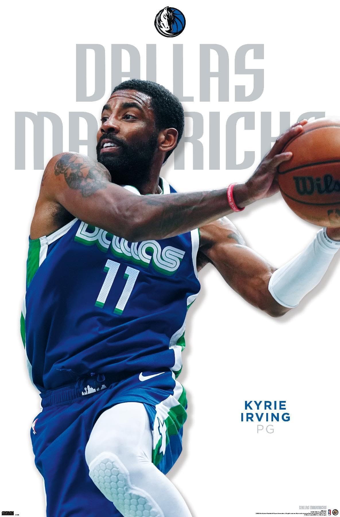 NBA Dallas Mavericks - Kyrie Irving Feature Series 23 Wall Poster, 34L" x 22.4W", Unframed Version