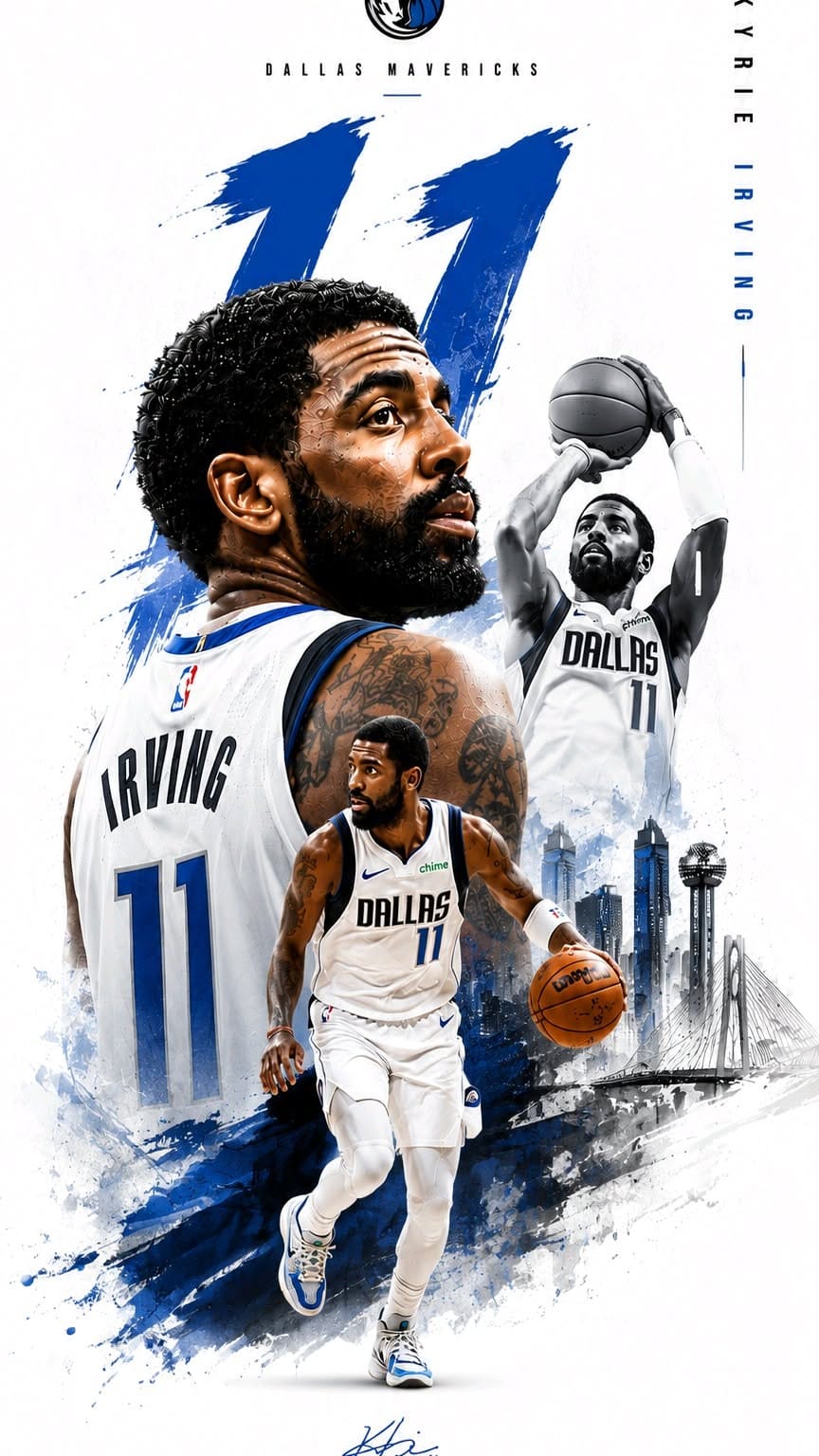 Kyrie Irving Dallas Mavericks Wallpaper AI