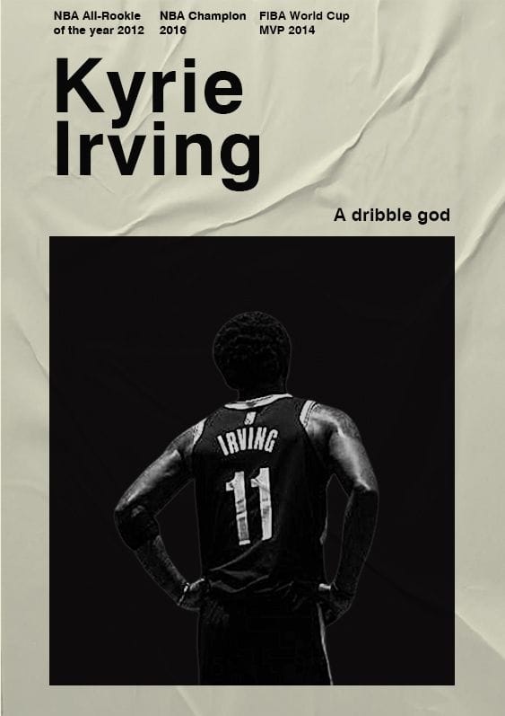 kyrie irving poster design