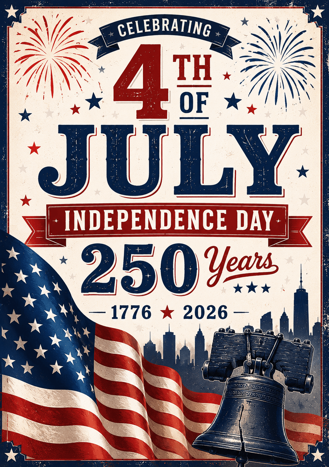 4th of July Printable Wall Art Bundle, Independence Day Decor, Patriotic Poster Set