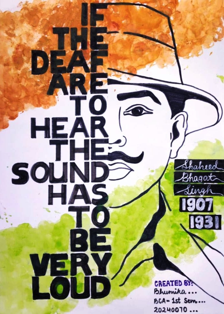 BHAGAT SINGH POSTER🤠🇮🇳❤️