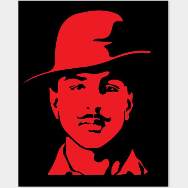 Shaheed Bhagat Singh Revolutionary Rebel Poster