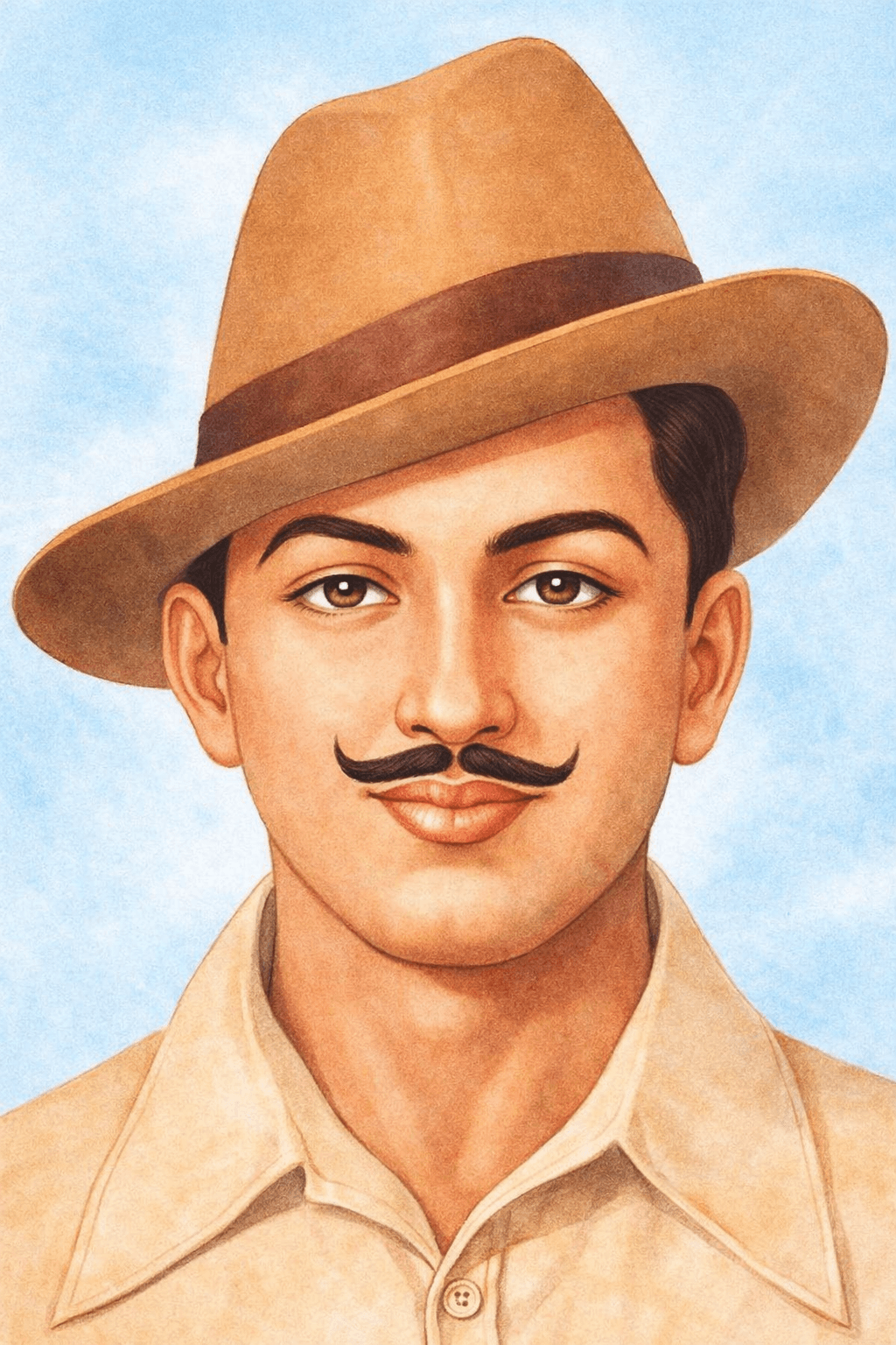 bhagat Singh photo for outline drawing