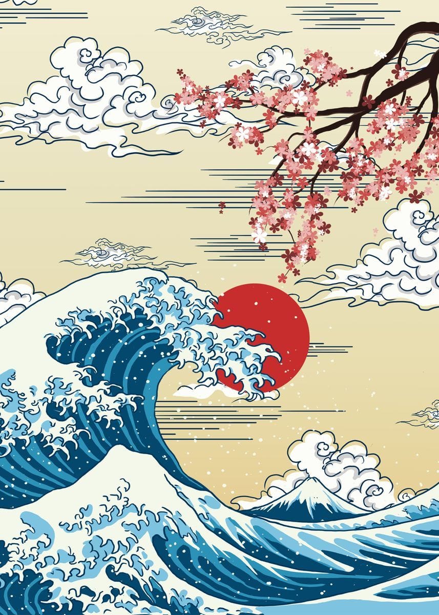 The Great Wave poster