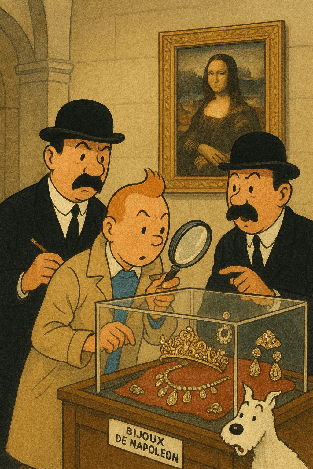 🔎 Tintin, Dupont et Dupond au Louvre – le mystère des bijoux de Napoléon 💎🇫🇷