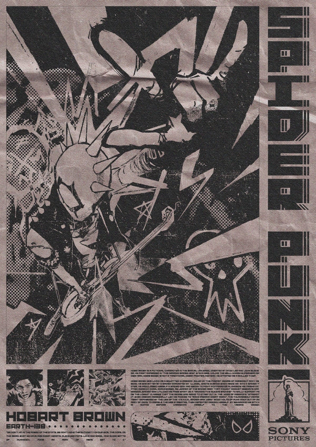 SPIDER PUNK POSTER | HOBBIE BROWN | SPIDERMAN
