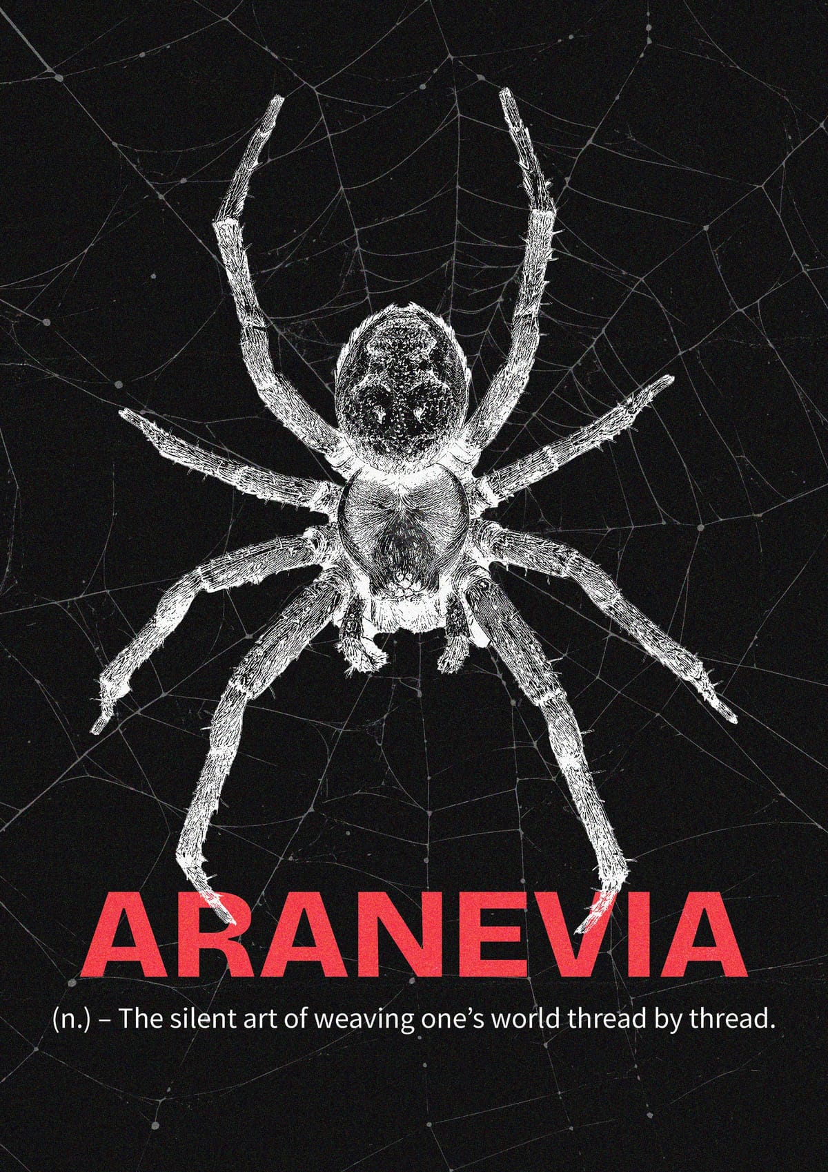Spider Overprint Effect Poster