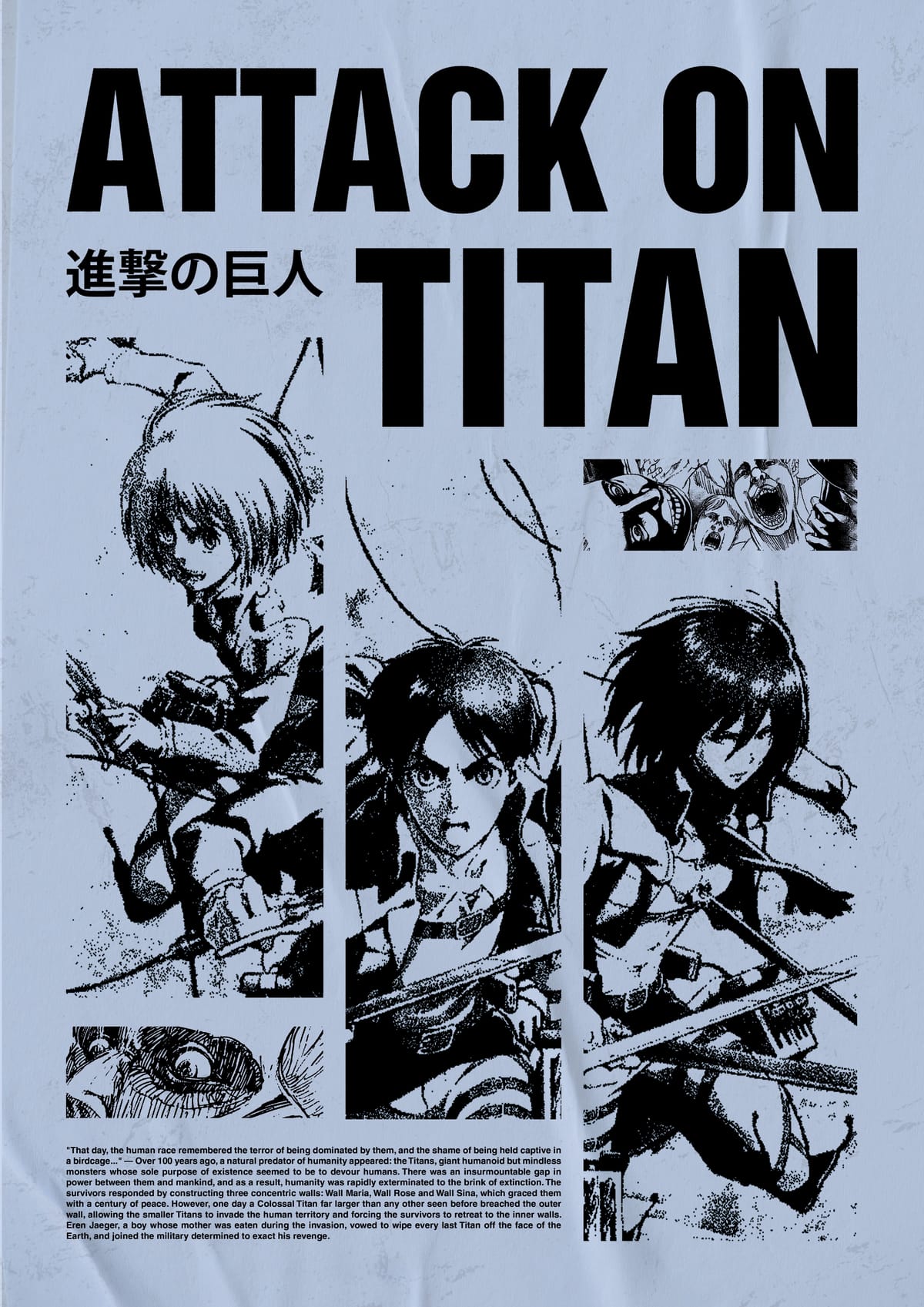 attack on titan poster nel 2025 | Poster, Disegni
