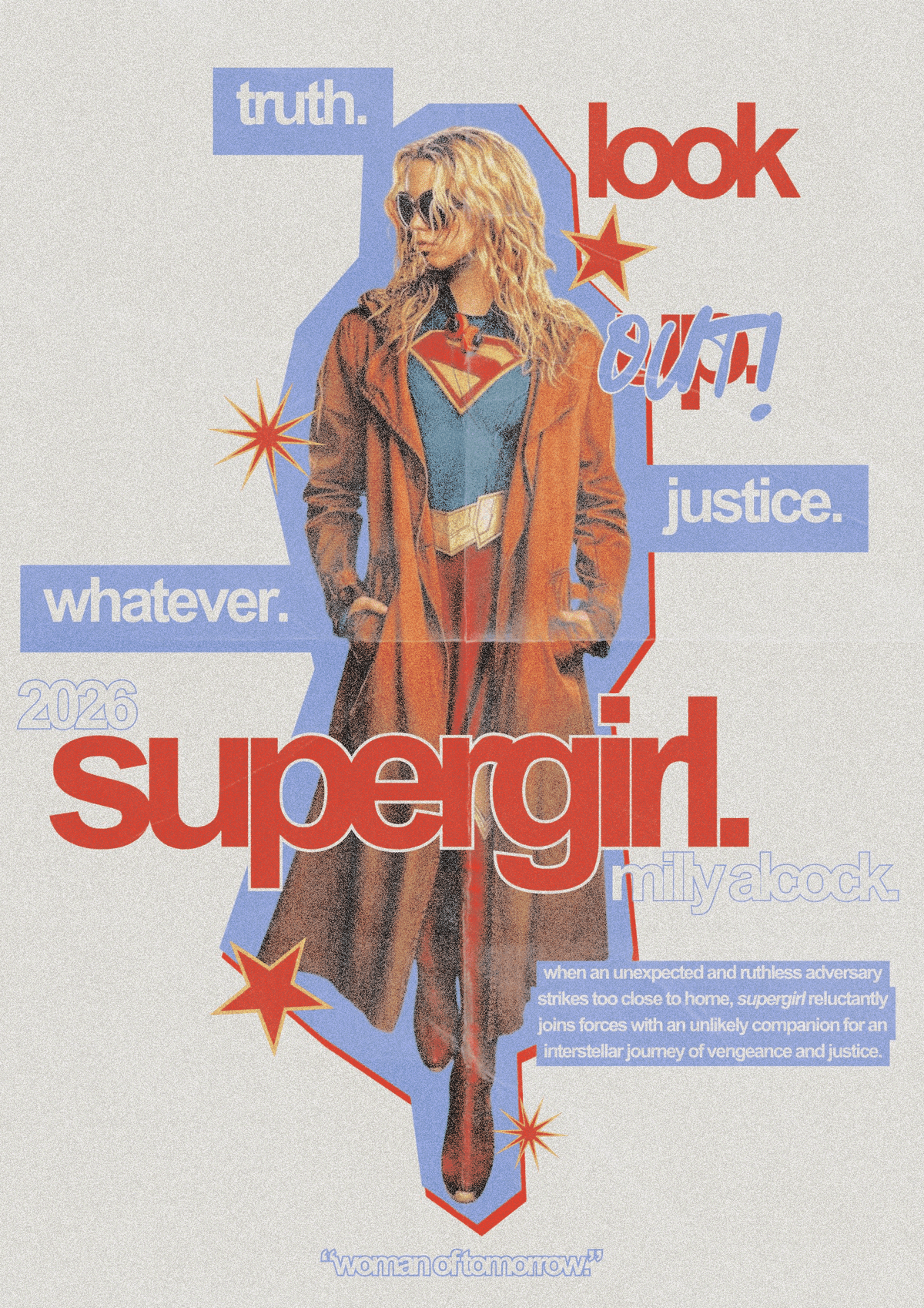 supergirl 2026 aesthetic movie poster