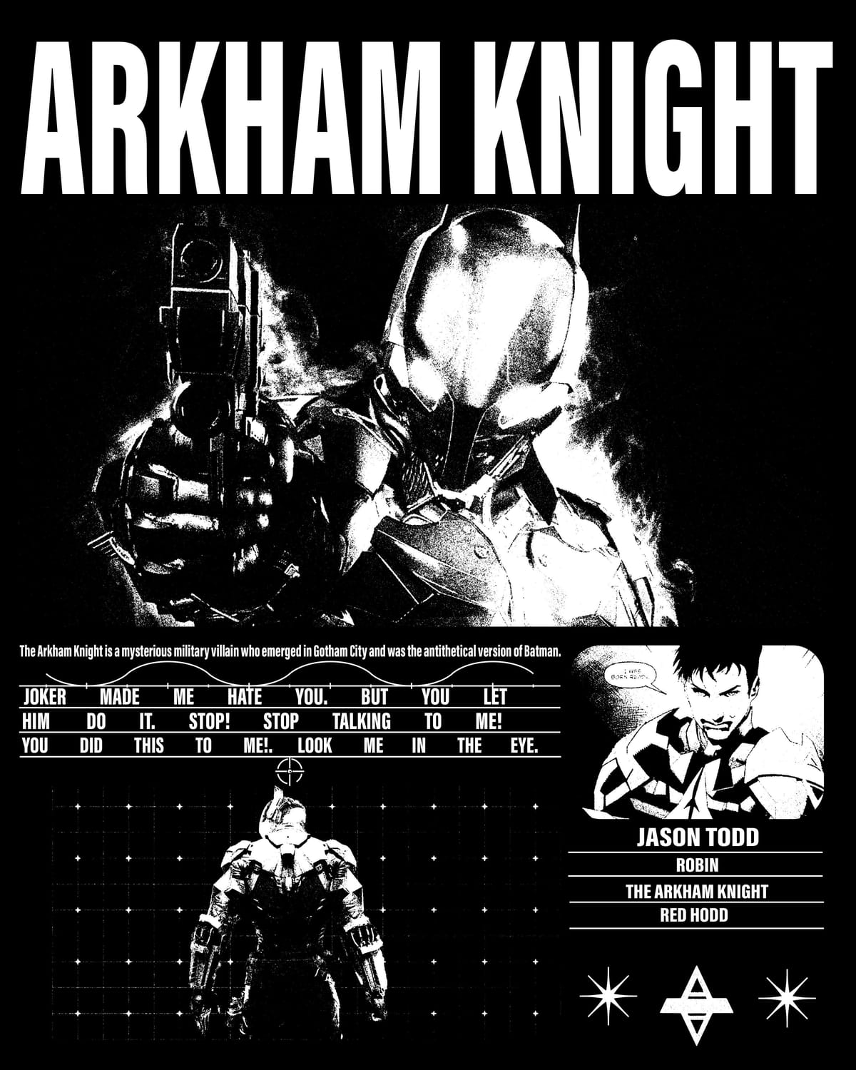 Batman Arkham "The Arkham Knight" Brutal Poster