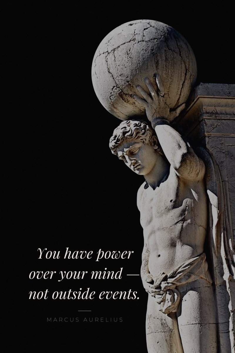 You Have Power Over Your Mind | Marcus Aurelius Quote Print | Stoic Poster | Black White Wall Art | Printable Digital Download