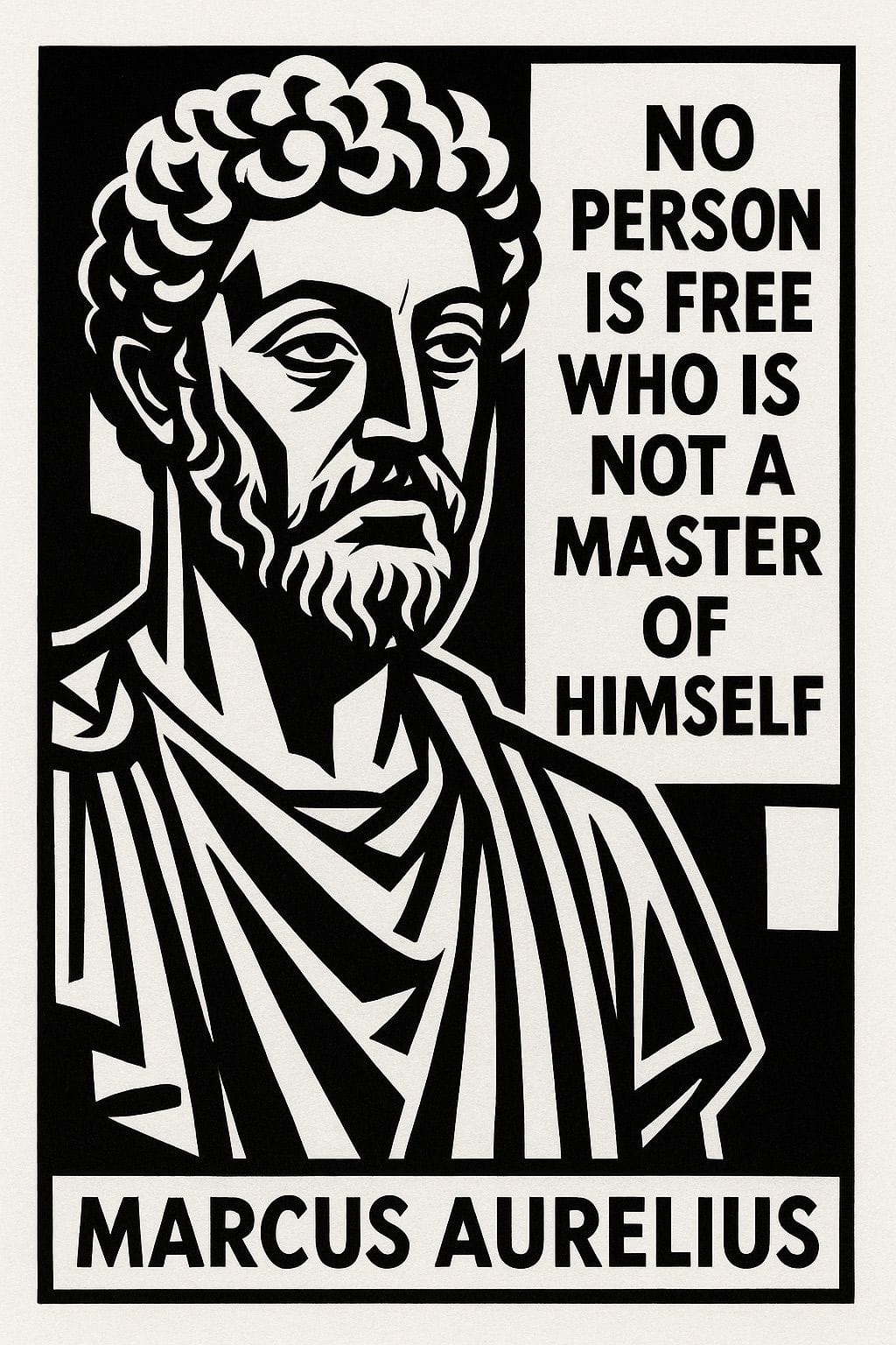 Marcus Aurelius Wall Art - Stoic Quote Poster Print