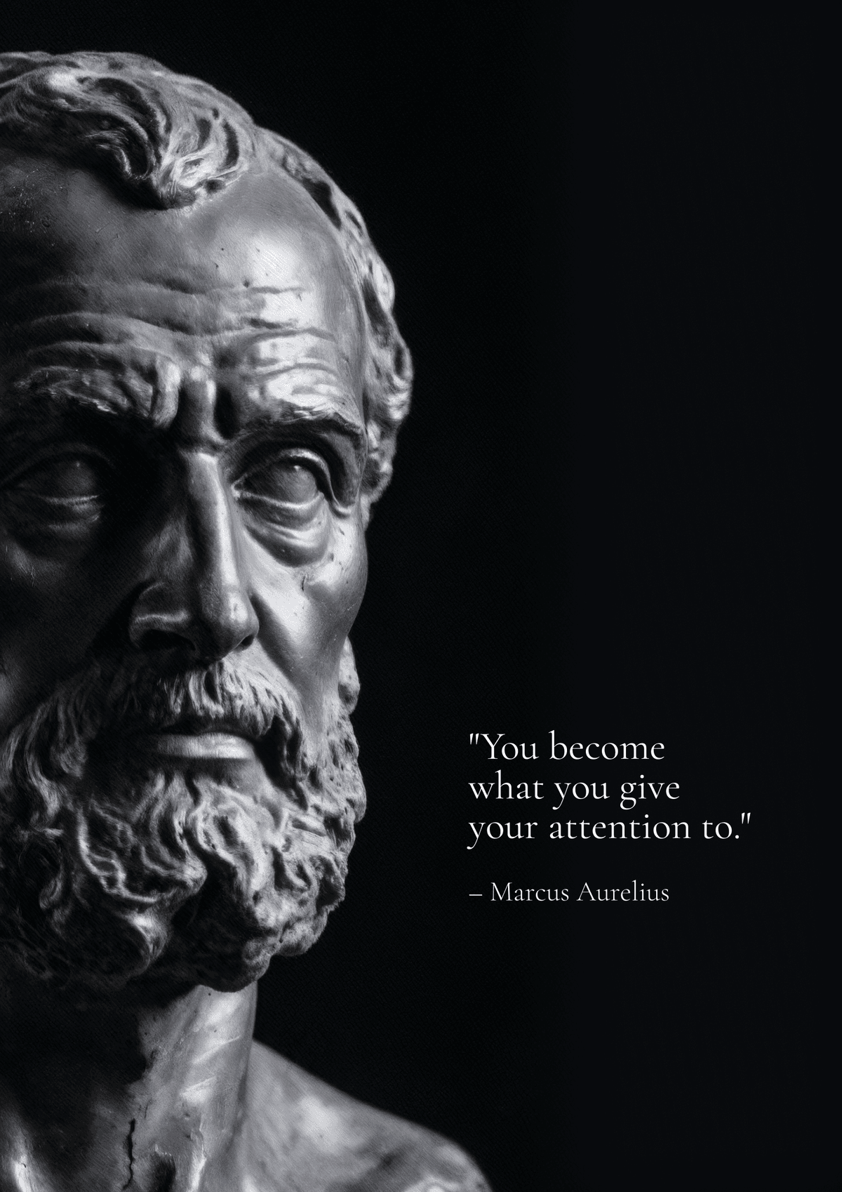 Marcus Aurelius Stoic Quote Minimalist Poster