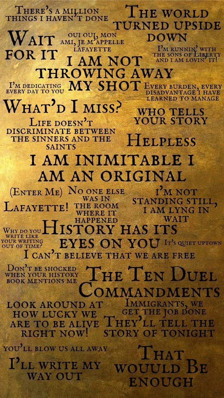 Hamilton poster