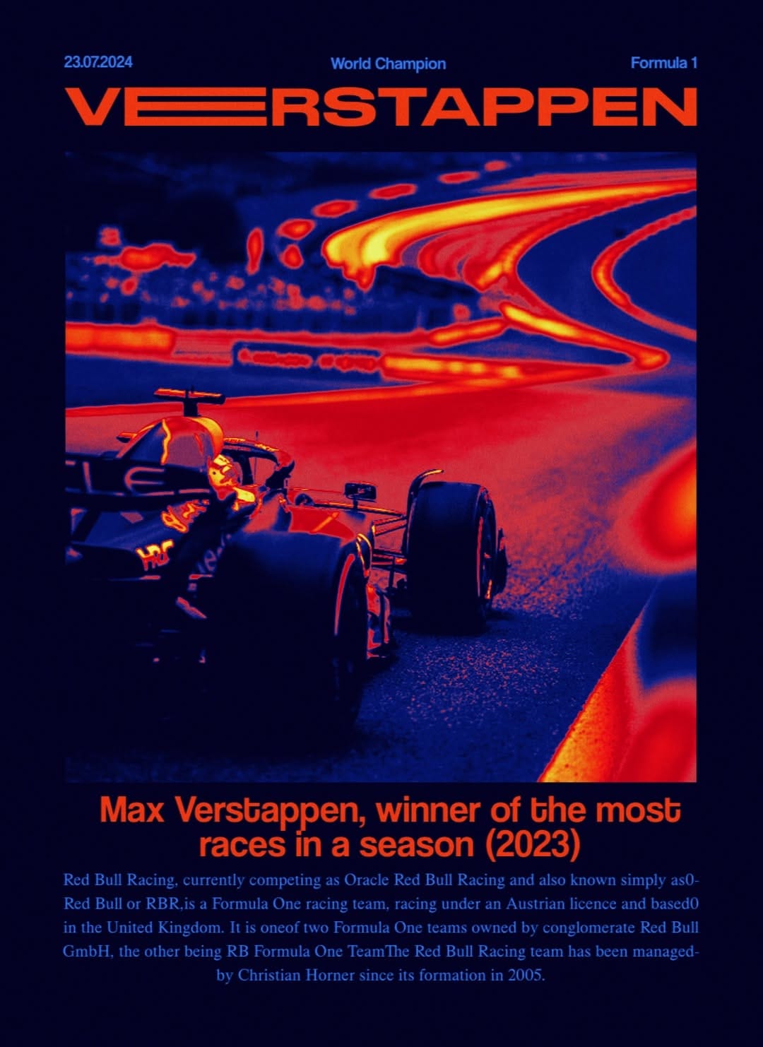 Max Verstappen poster (2023)