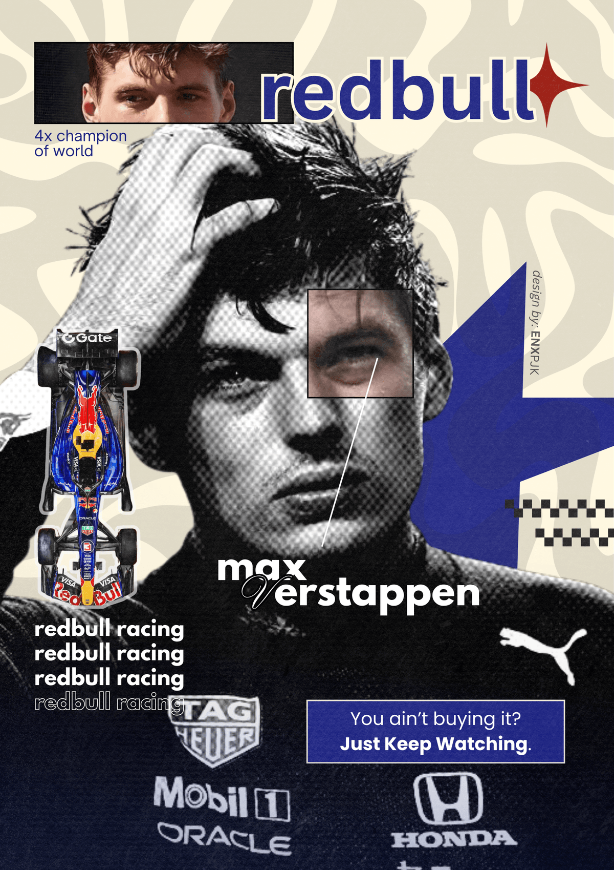 max verstappen redbull poster