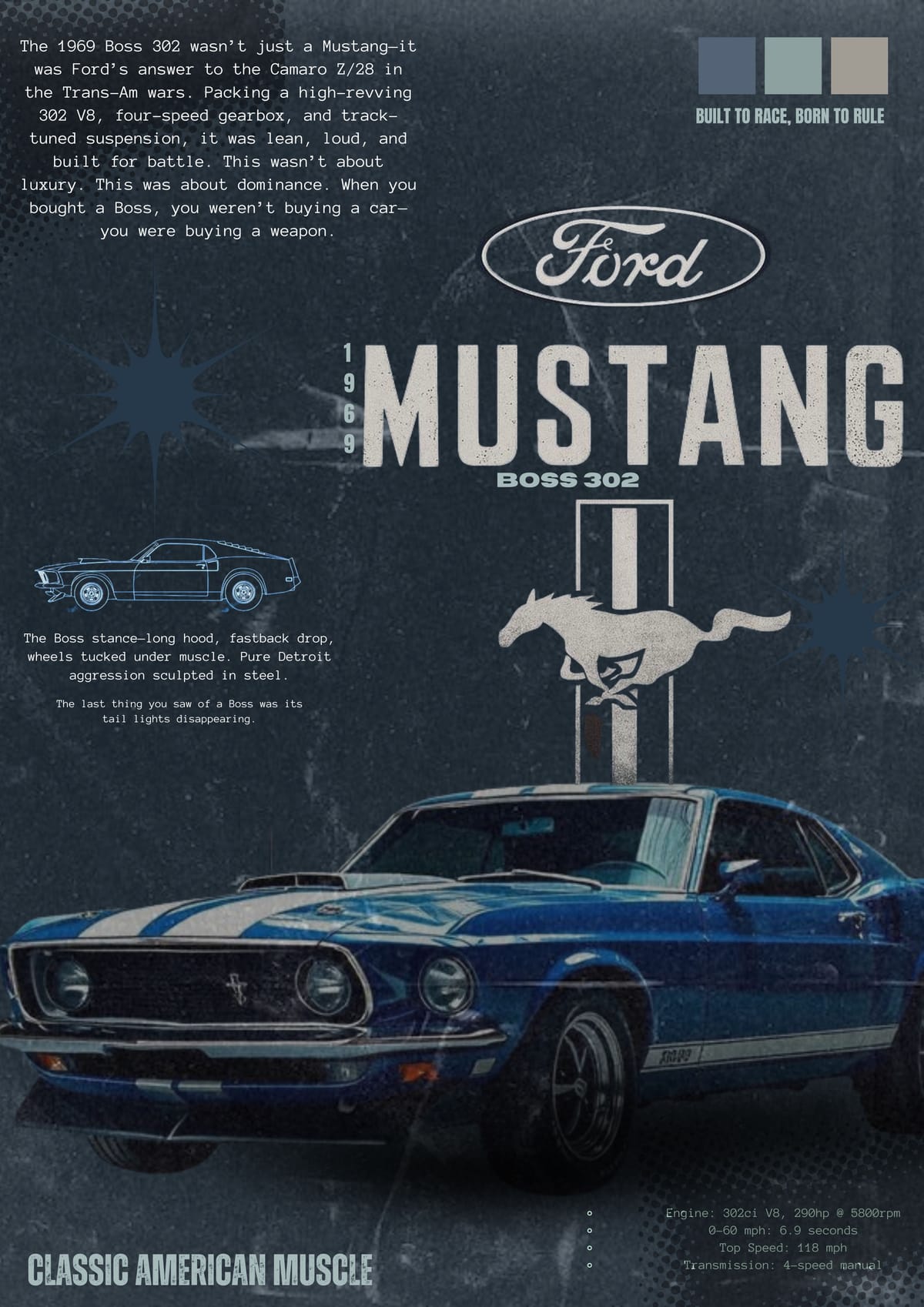 1969 Ford Mustang boss 302