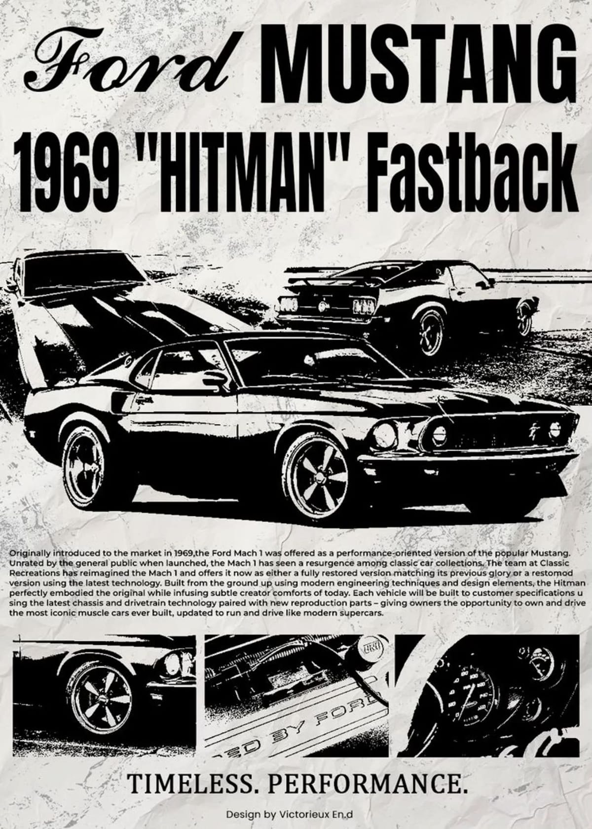 Ford mustang 1969 HITMAN fastback