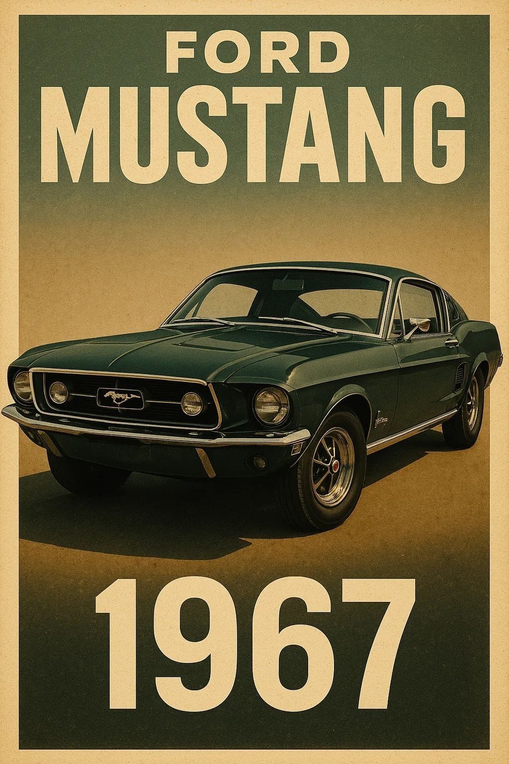 1969 Mustang poster