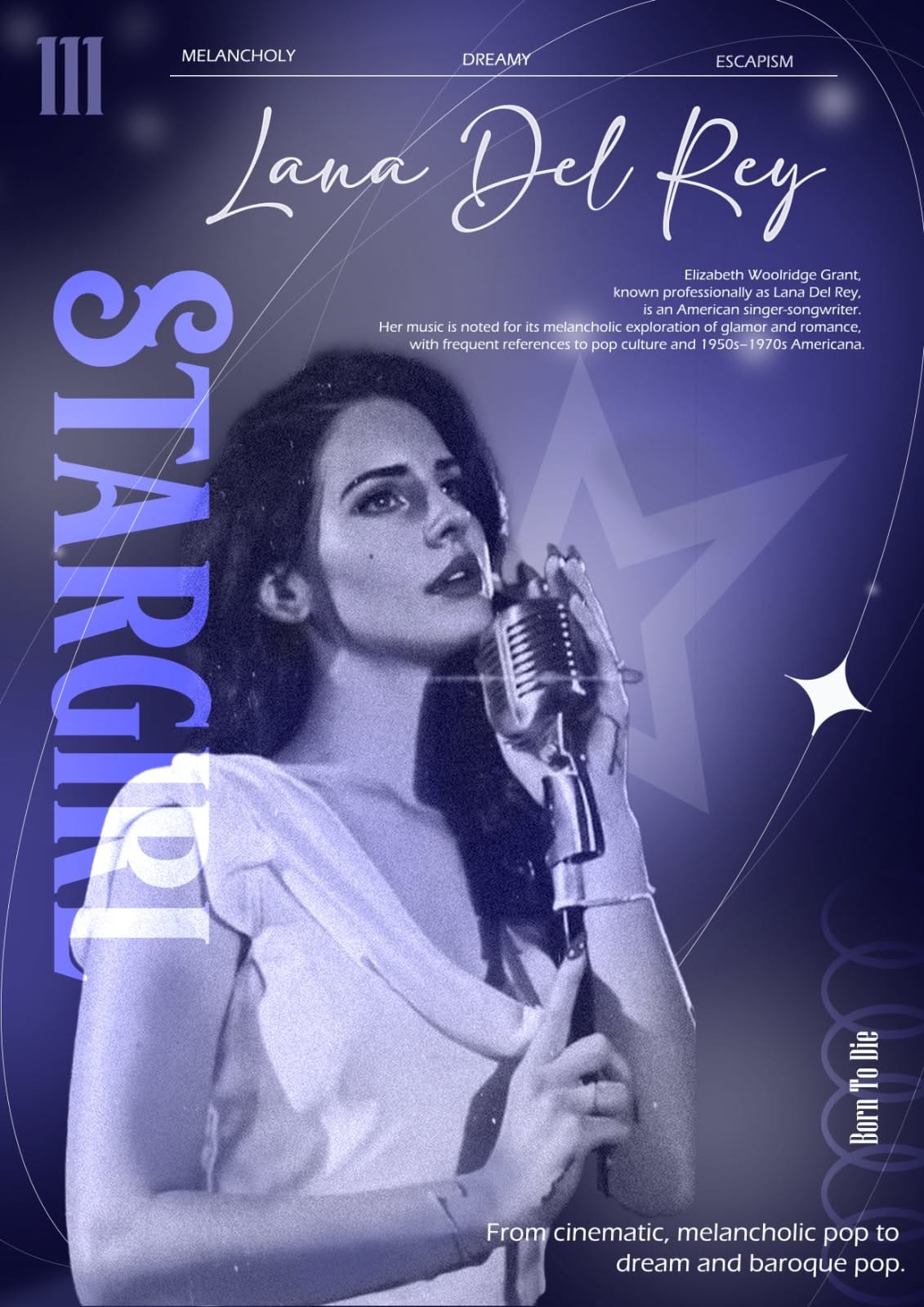 Ethereal Lana Del Rey poster
